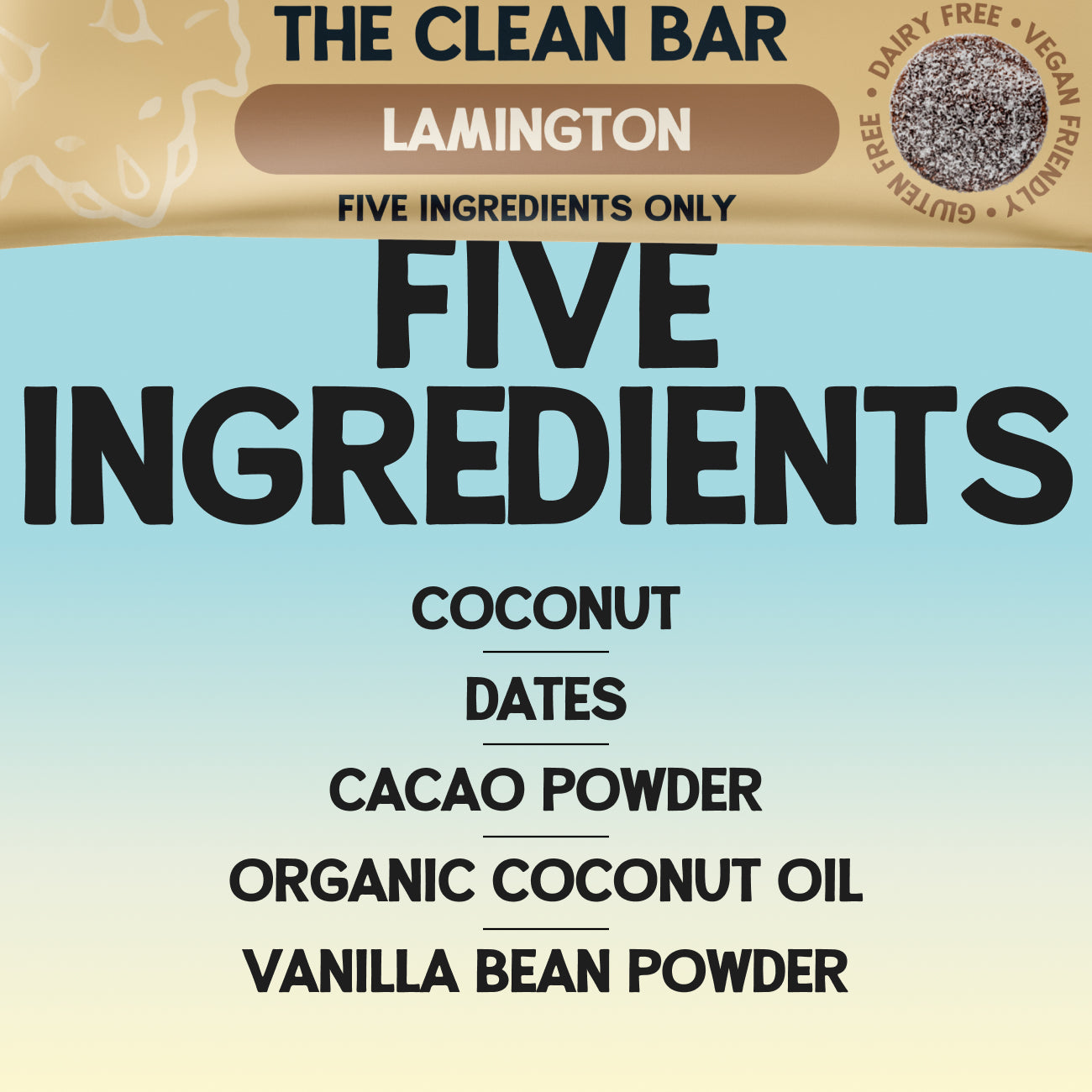 Lamington Clean Bar x 12