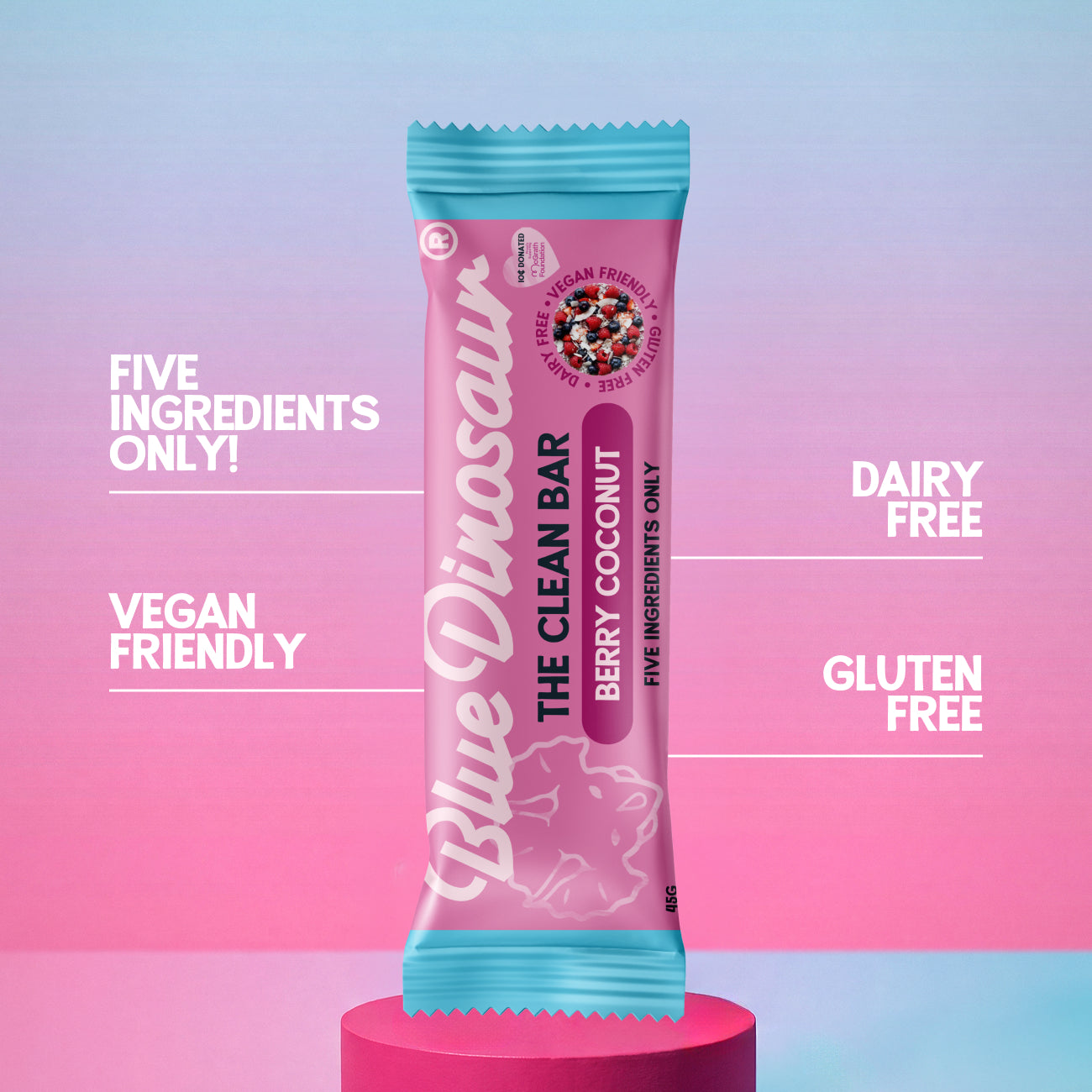 Berry & Coconut Clean Bar x 12