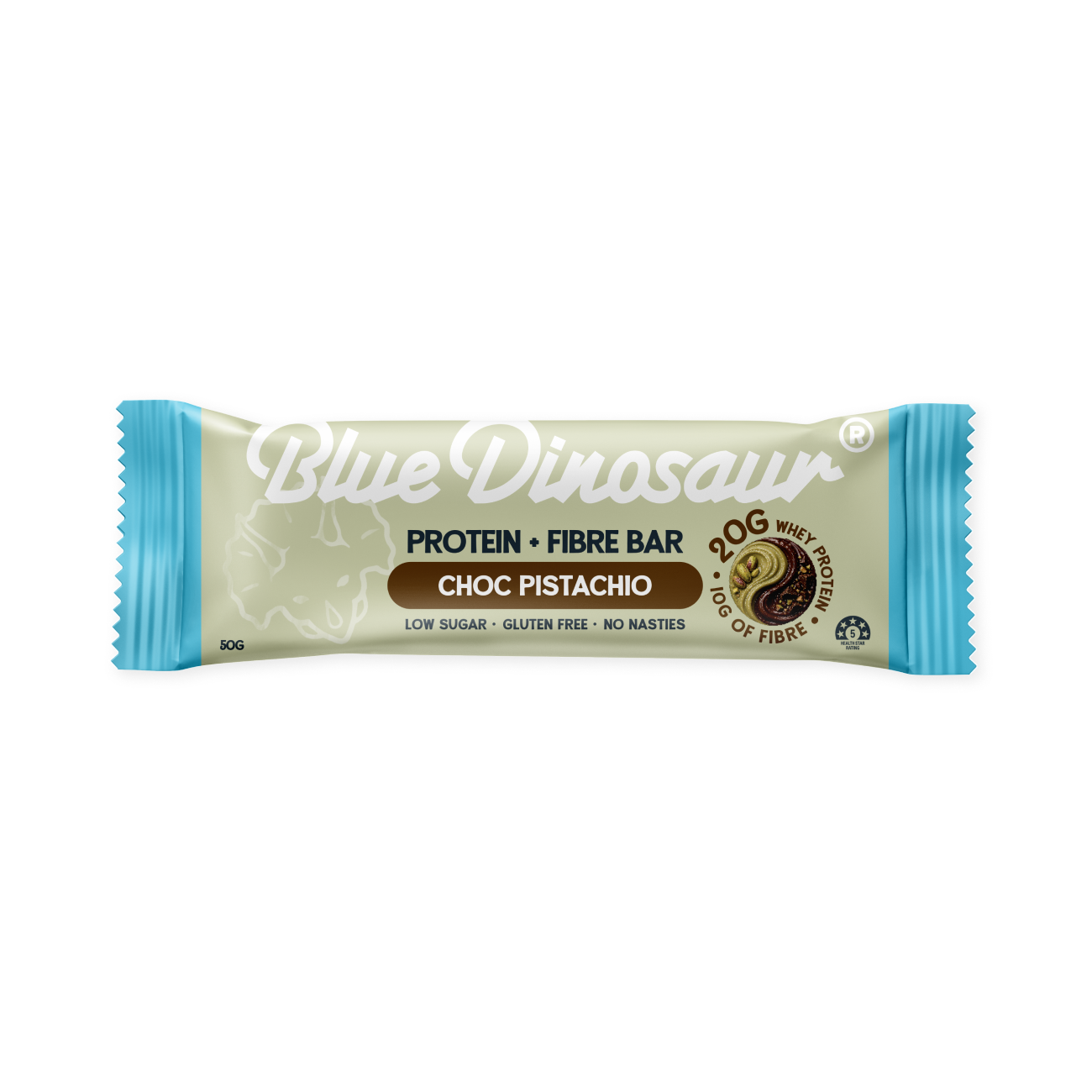 Choc Pistachio Protein + Fibre Bars x 12