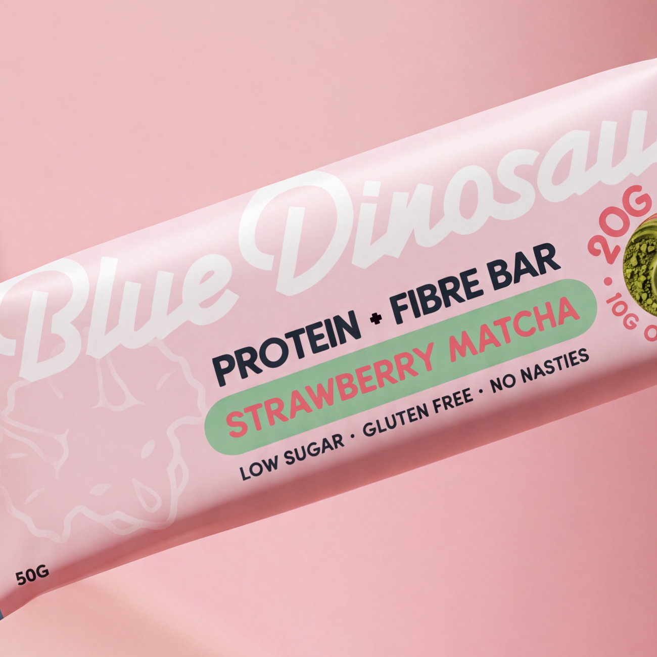 Strawberry Matcha Protein + Fibre Bars x 12