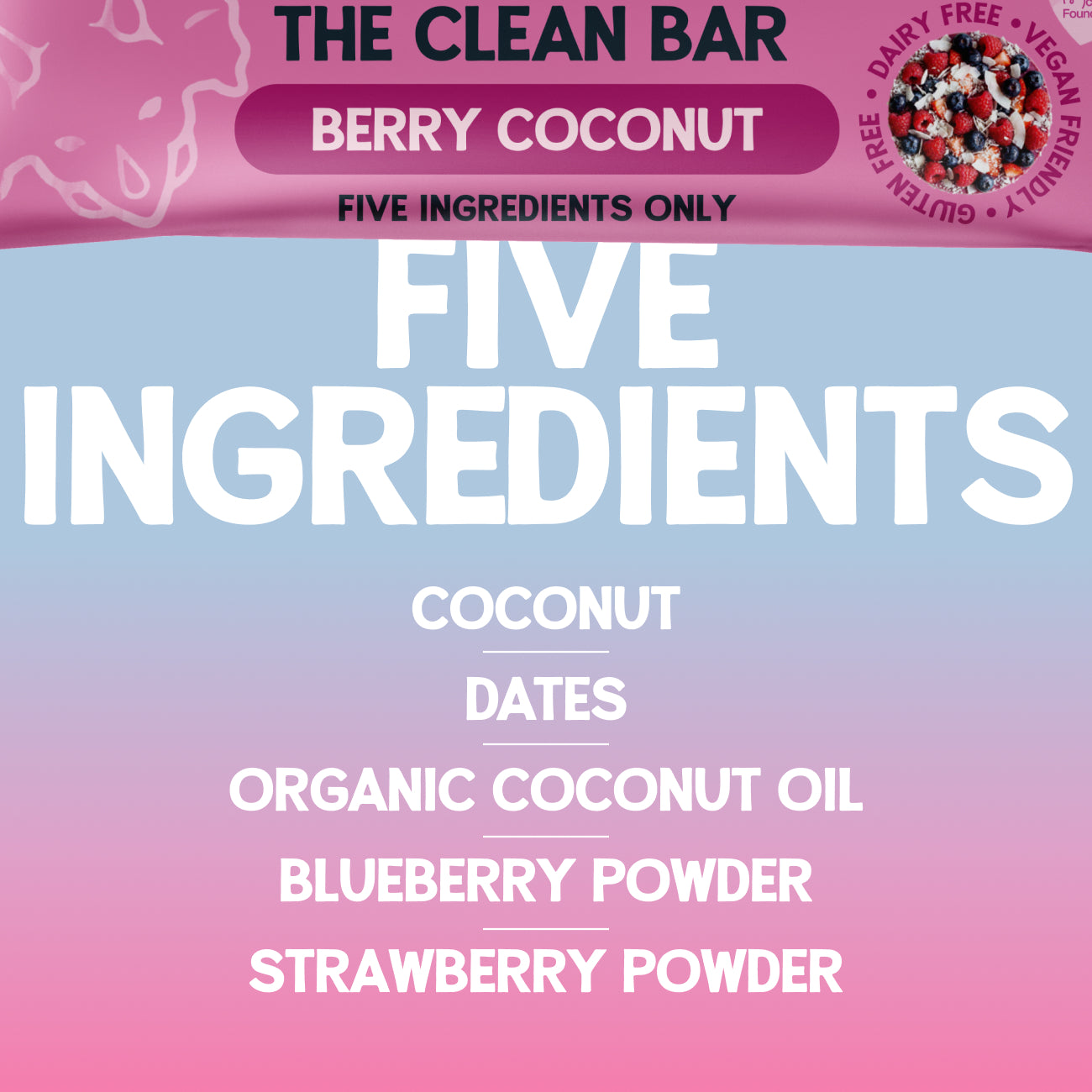 Berry & Coconut Clean Bar x 12